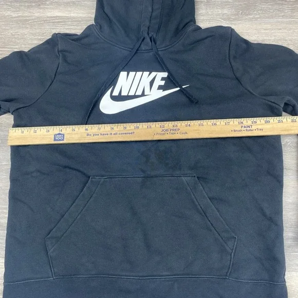 Nike Sportswear Club Fleece Women's SIZE M HOODIE Sweatshirt DQ5775 BLACK READ - Picture 6 of 12